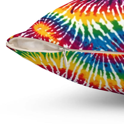 Vibrant Tie Die Spiral Polyester Square