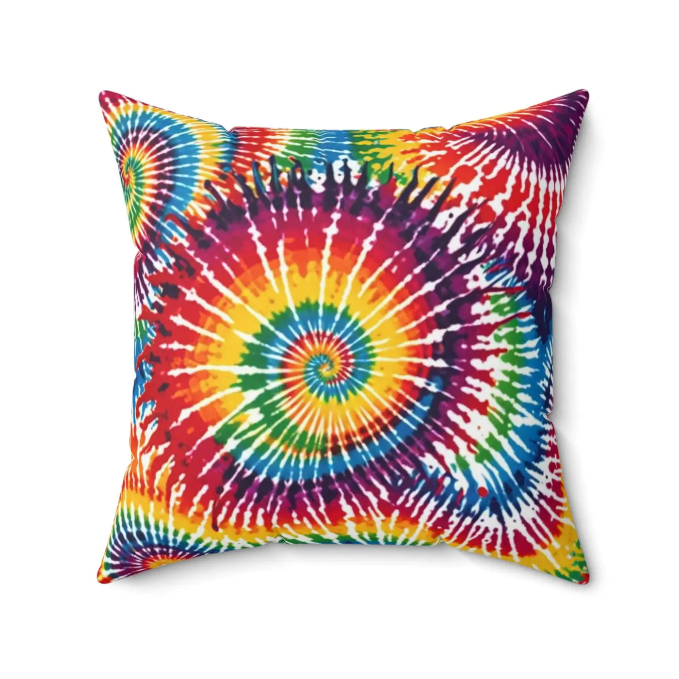 Vibrant Tie Die Spiral Polyester Square