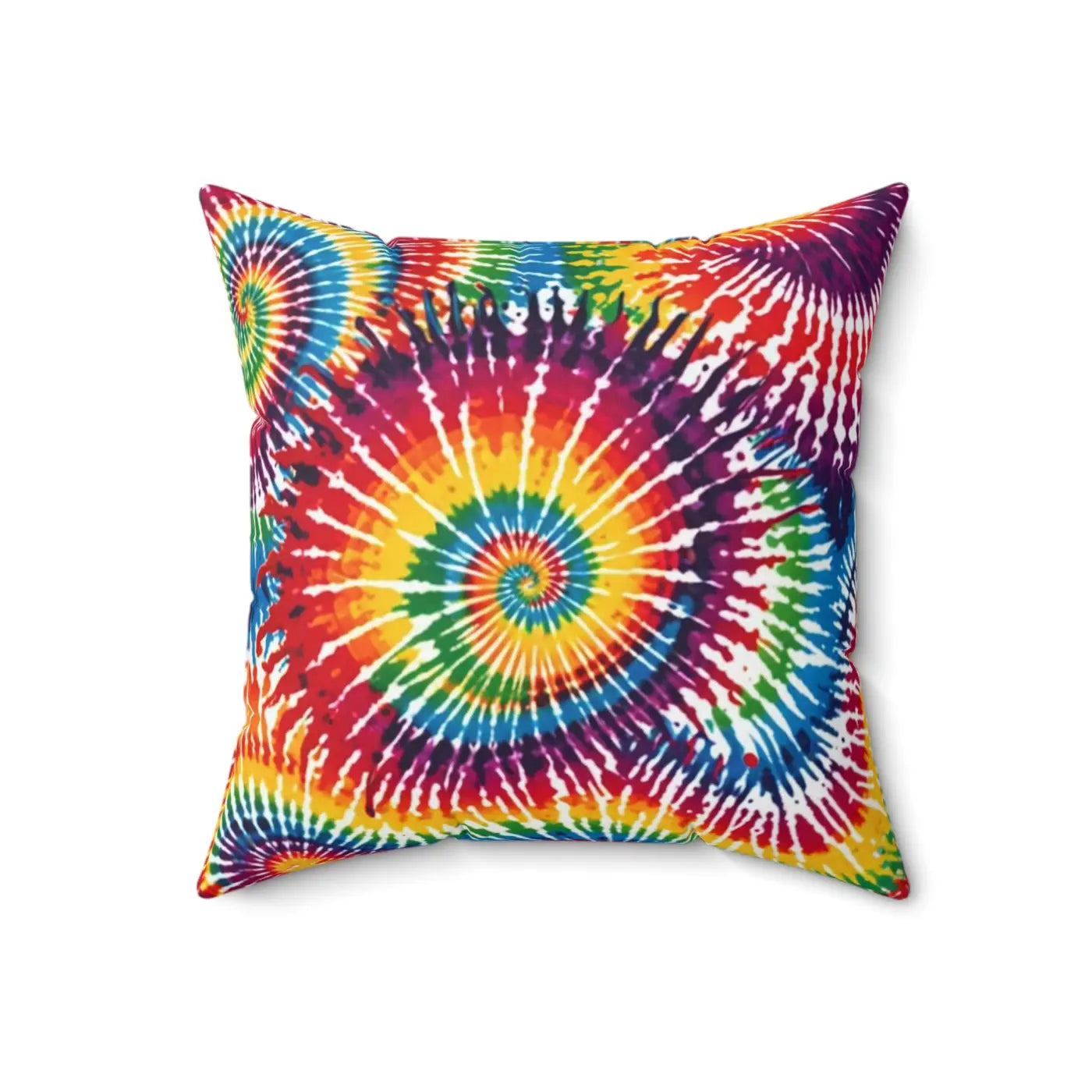 Vibrant Tie Die Spiral Polyester Square