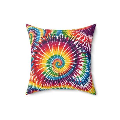 Vibrant Tie Die Spiral Polyester Square