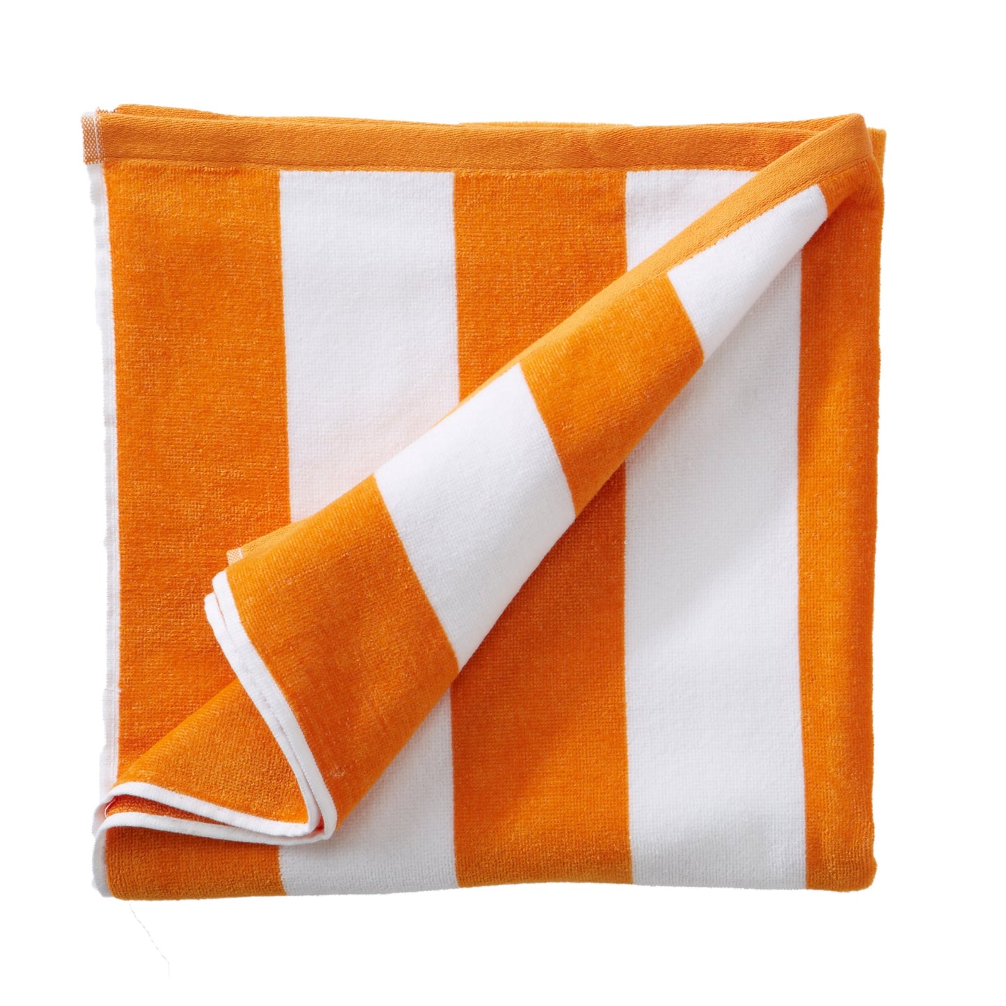 Cotton Velour Cabana Stripe Beach Towel